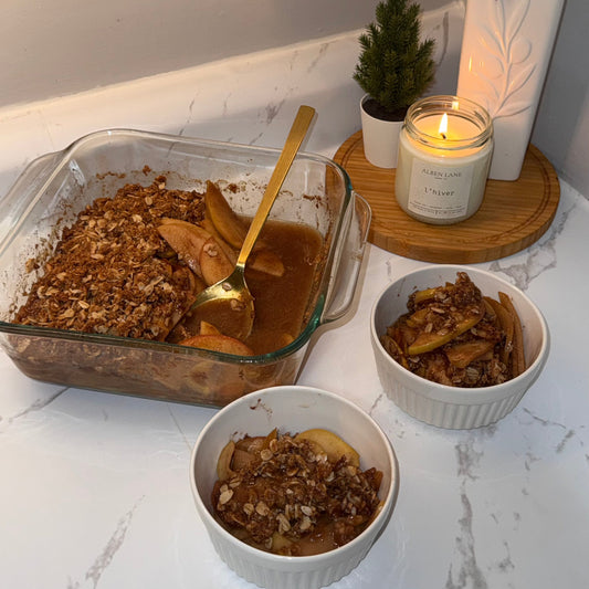 Mom's Homemade Apple Crisp (OG + Healthier Alt)